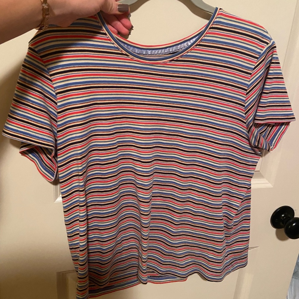 Vintage stripe soft tee